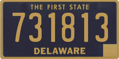 DE license plate 731813