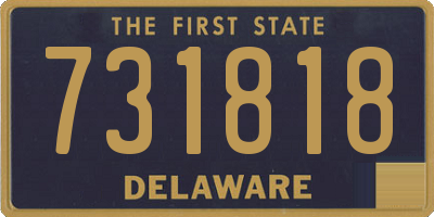 DE license plate 731818