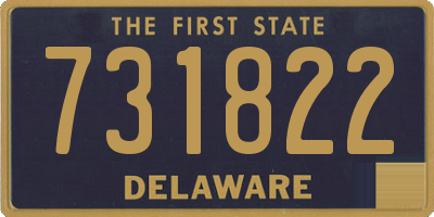 DE license plate 731822