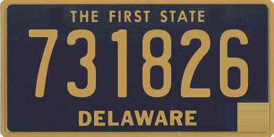 DE license plate 731826