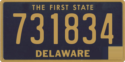 DE license plate 731834