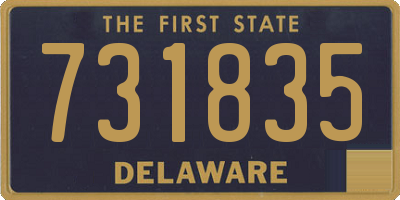 DE license plate 731835