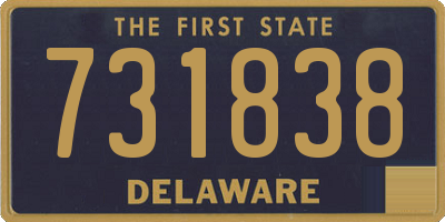 DE license plate 731838