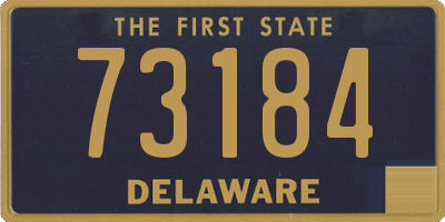 DE license plate 73184