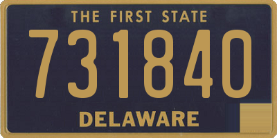 DE license plate 731840