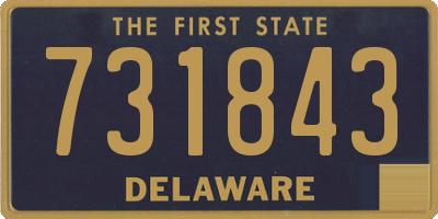 DE license plate 731843