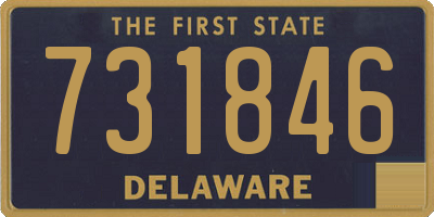 DE license plate 731846