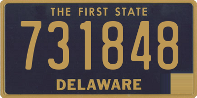 DE license plate 731848