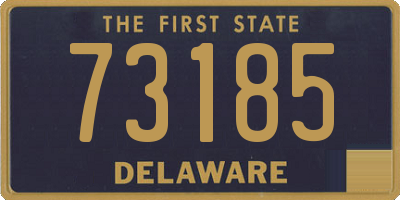 DE license plate 73185
