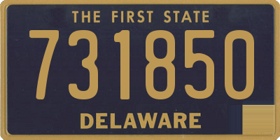 DE license plate 731850