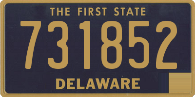 DE license plate 731852