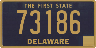 DE license plate 73186