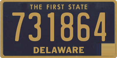 DE license plate 731864