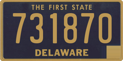 DE license plate 731870