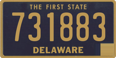 DE license plate 731883