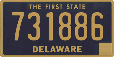 DE license plate 731886