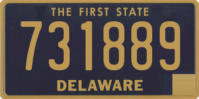 DE license plate 731889