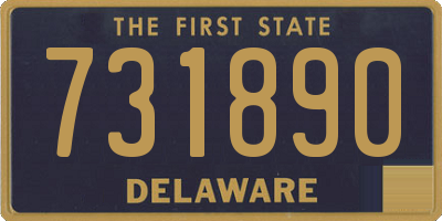DE license plate 731890