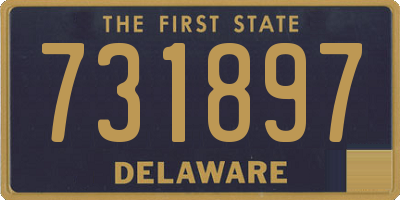 DE license plate 731897