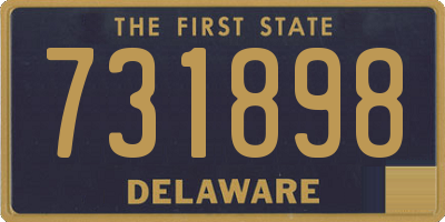 DE license plate 731898