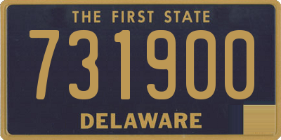 DE license plate 731900