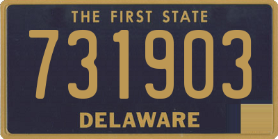 DE license plate 731903