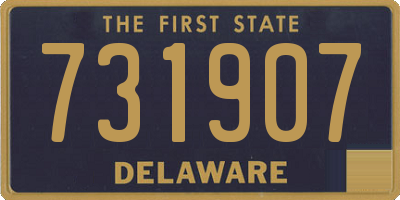 DE license plate 731907