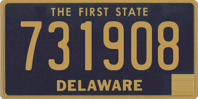 DE license plate 731908