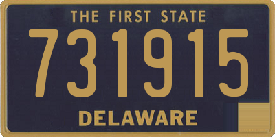 DE license plate 731915