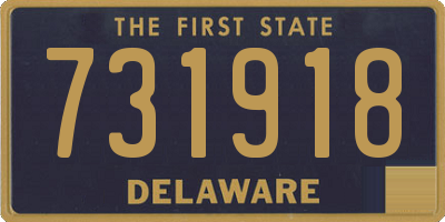 DE license plate 731918
