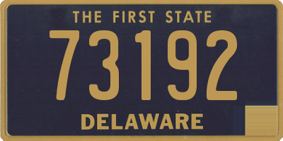 DE license plate 73192