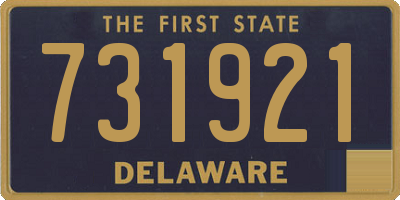 DE license plate 731921