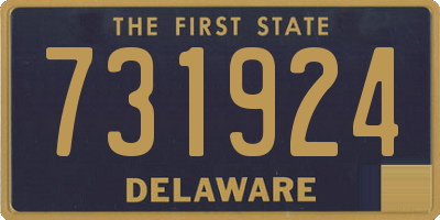 DE license plate 731924
