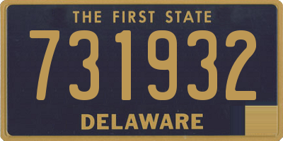 DE license plate 731932