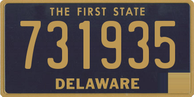 DE license plate 731935