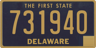 DE license plate 731940