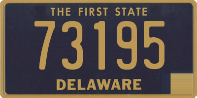 DE license plate 73195