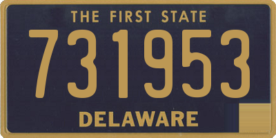DE license plate 731953