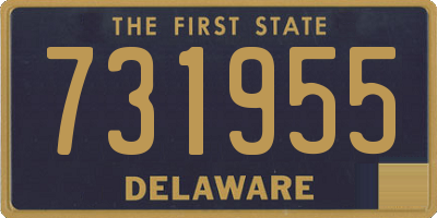 DE license plate 731955