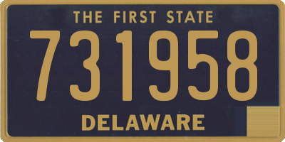 DE license plate 731958