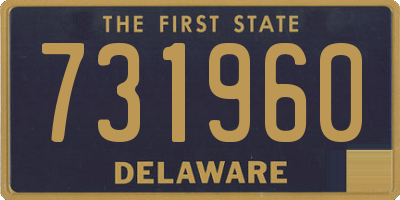 DE license plate 731960