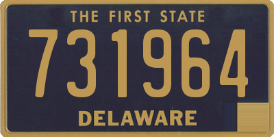 DE license plate 731964