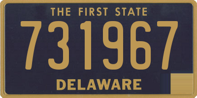 DE license plate 731967