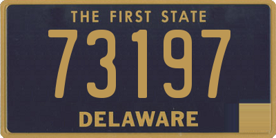 DE license plate 73197