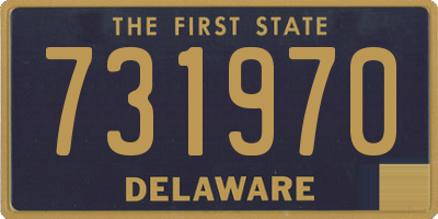 DE license plate 731970