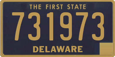 DE license plate 731973
