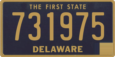 DE license plate 731975