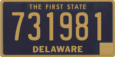 DE license plate 731981