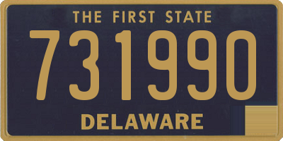 DE license plate 731990