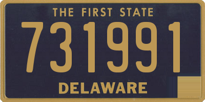 DE license plate 731991